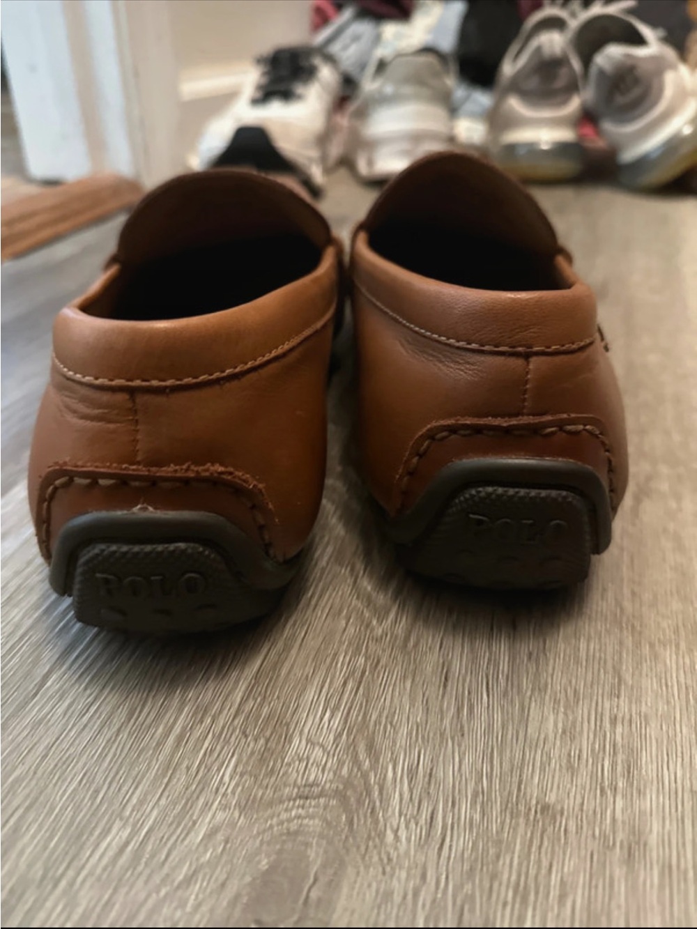 Polo by Ralph Lauren Tan Leather Penny Loafers - Picture 4 of 4